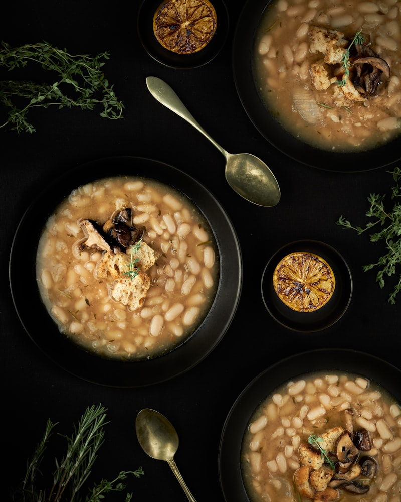 فاصوليا بيضاء مع أرز